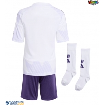 Otroški Nogometni dresi Manchester United Gostujoči 2025-26 Kratek Rokav (+ Kratke hlače)